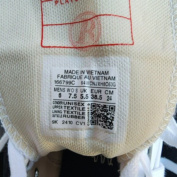 ⭐Converse Chuck Taylor Run Star Hike Hi 7.5 Women's Shoes Sneakers White 166799C - Picture 9 of 12